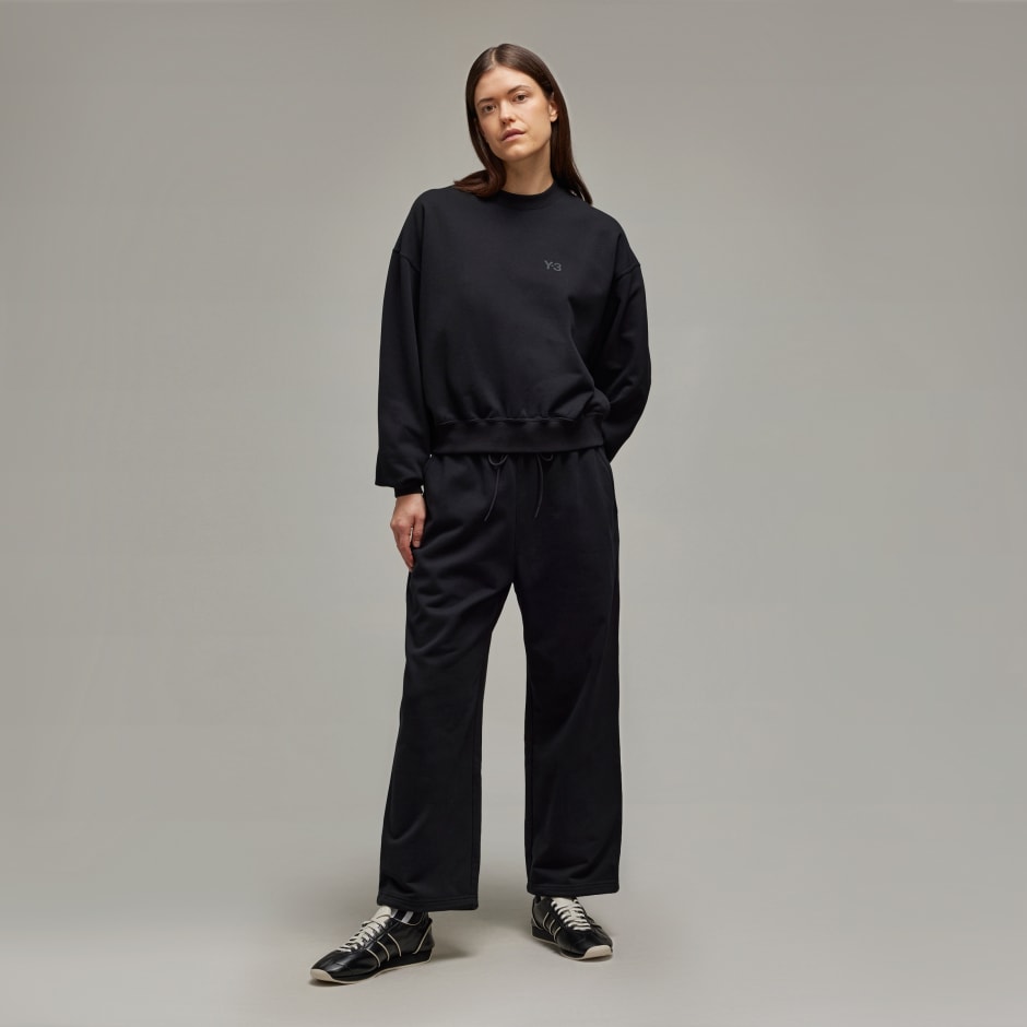 adidas Y-3 French Terry Wide Leg Pants - Image 4