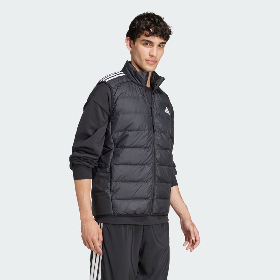 adidas Essentials 3-Stripes Light Down Vest - Image 3