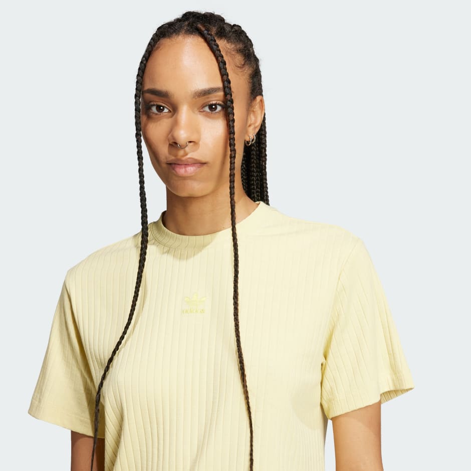 adidas Essentials Wide Rib Tee - Image 5