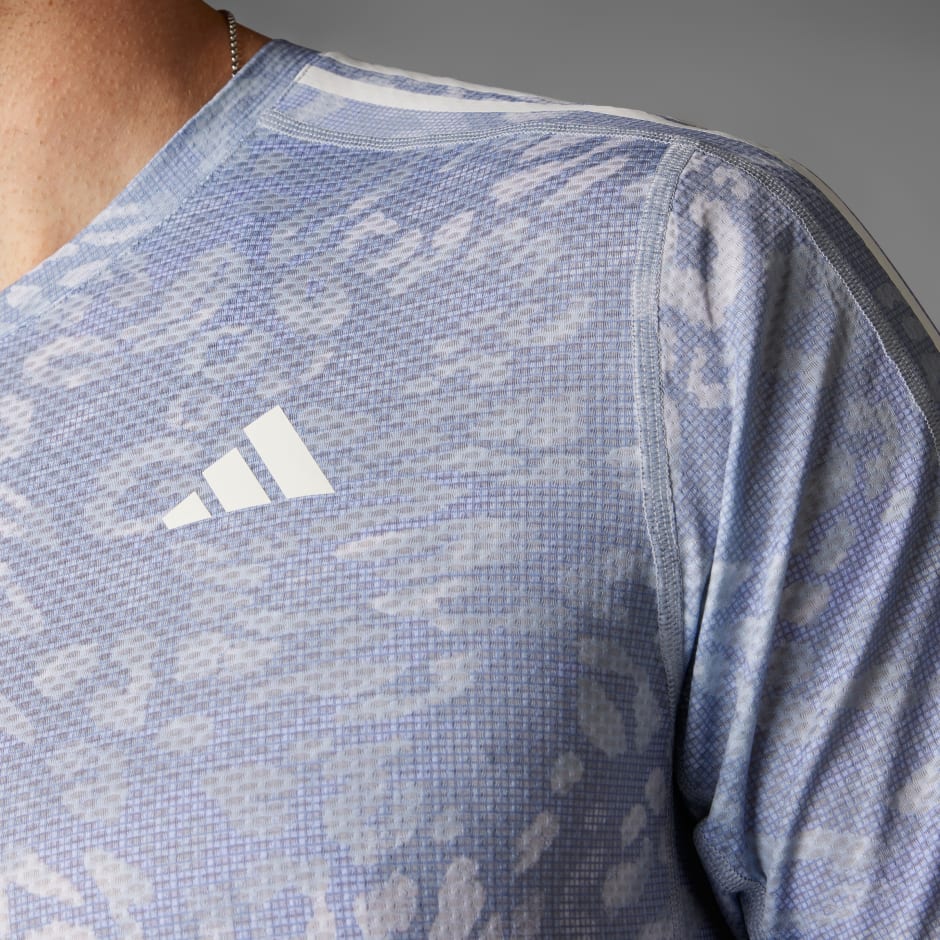 adidas Own The Run CLIMACOOL 3-Stripes Tee - Image 3