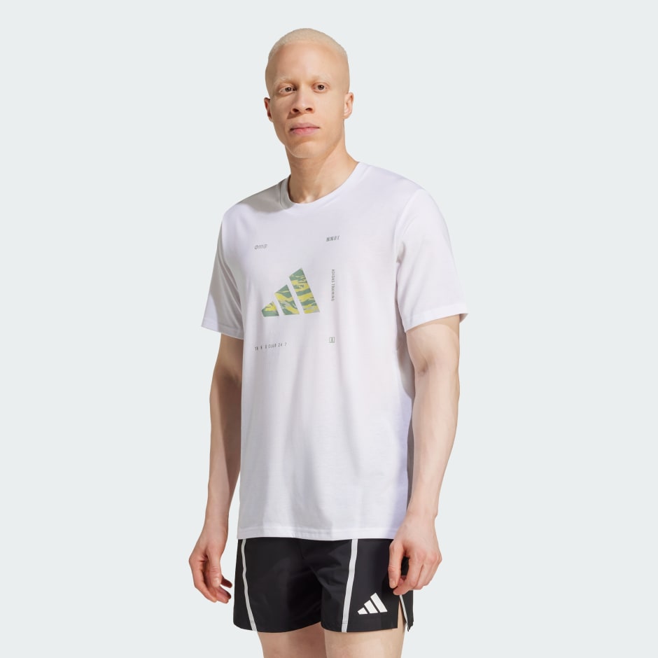 adidas Climacool Training Camo Logo Graphic Tee