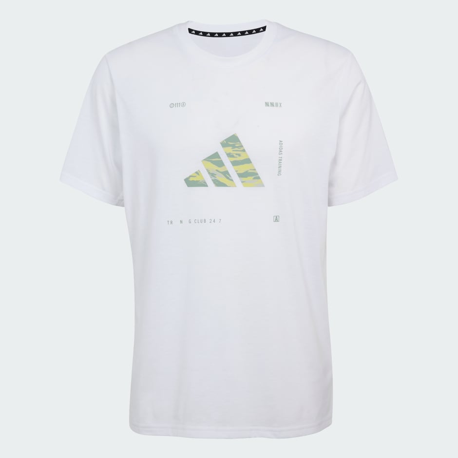 adidas Climacool Training Camo Logo Graphic Tee - Image 4