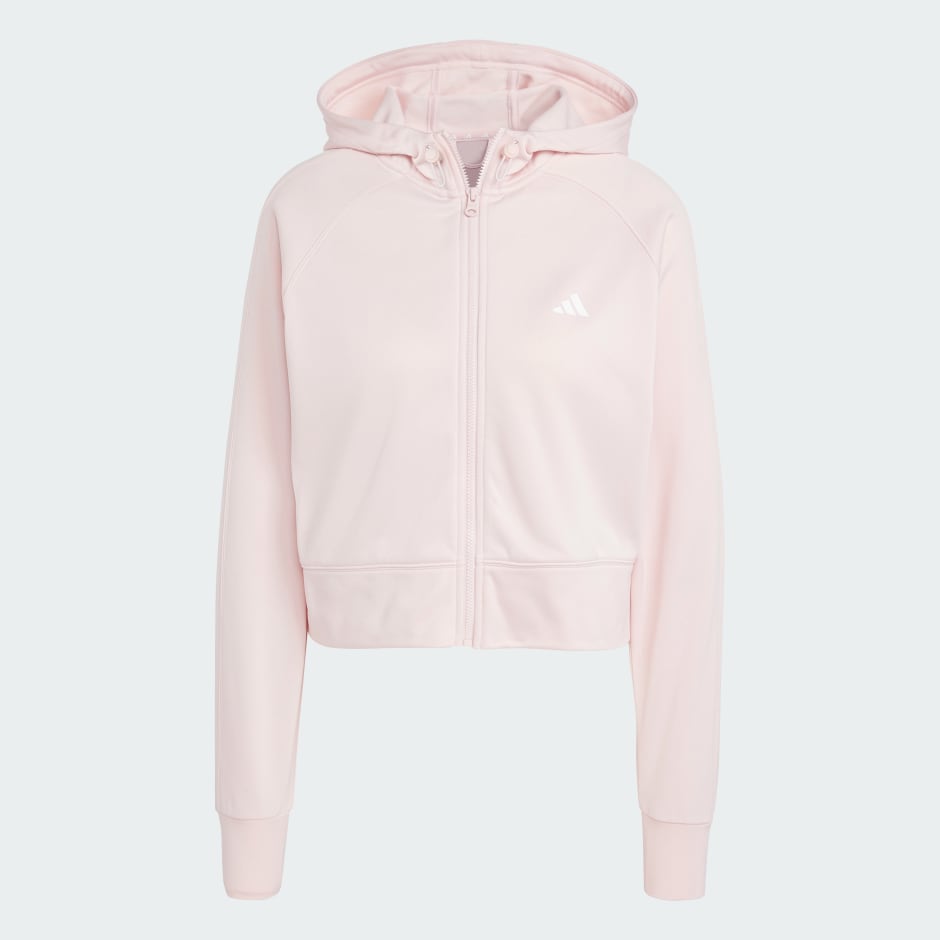 adidas AEROREADY Game and Go Full-Zip Hooded Fleece Jacket - Image 4