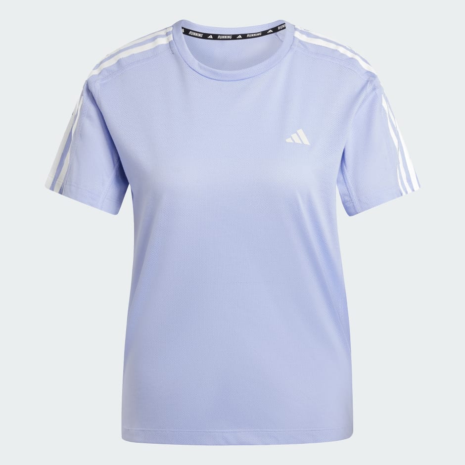 adidas Own the Run 3-Stripes Tee - Image 4