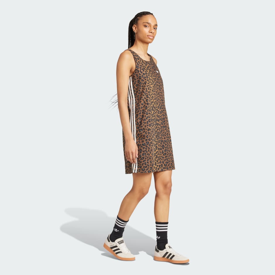 adidas Originals Leopard Print Dress - Image 3