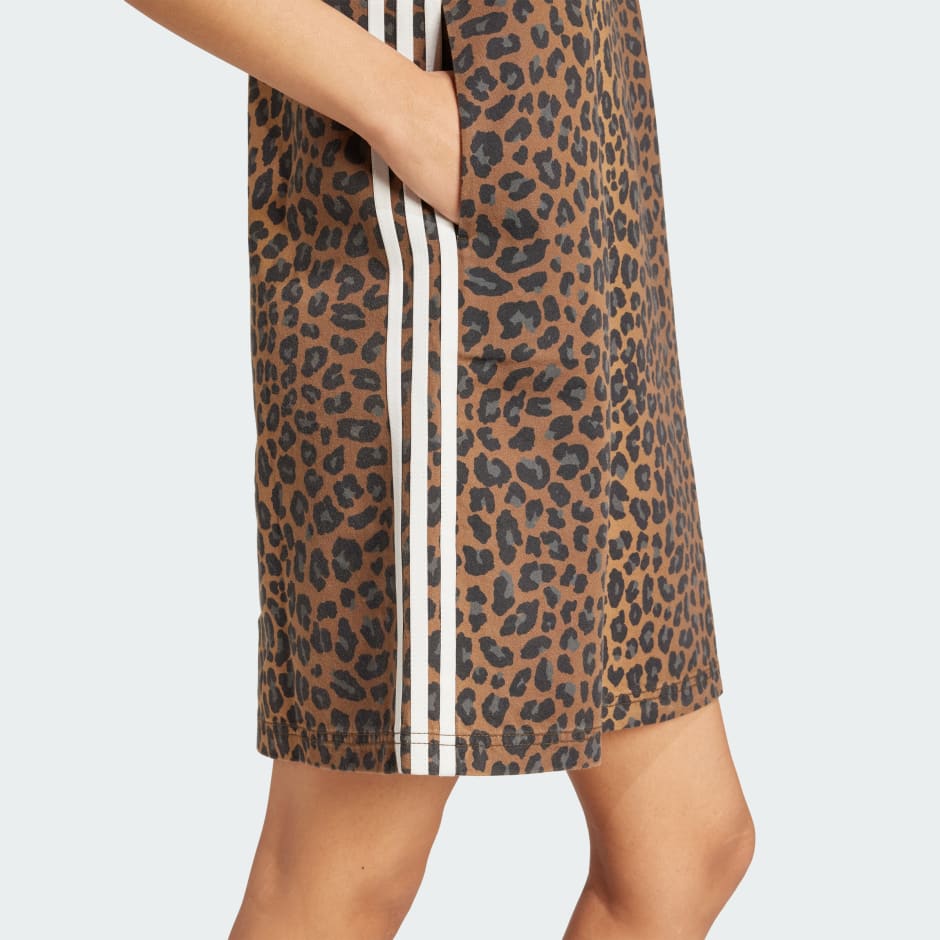 adidas Originals Leopard Print Dress - Image 5