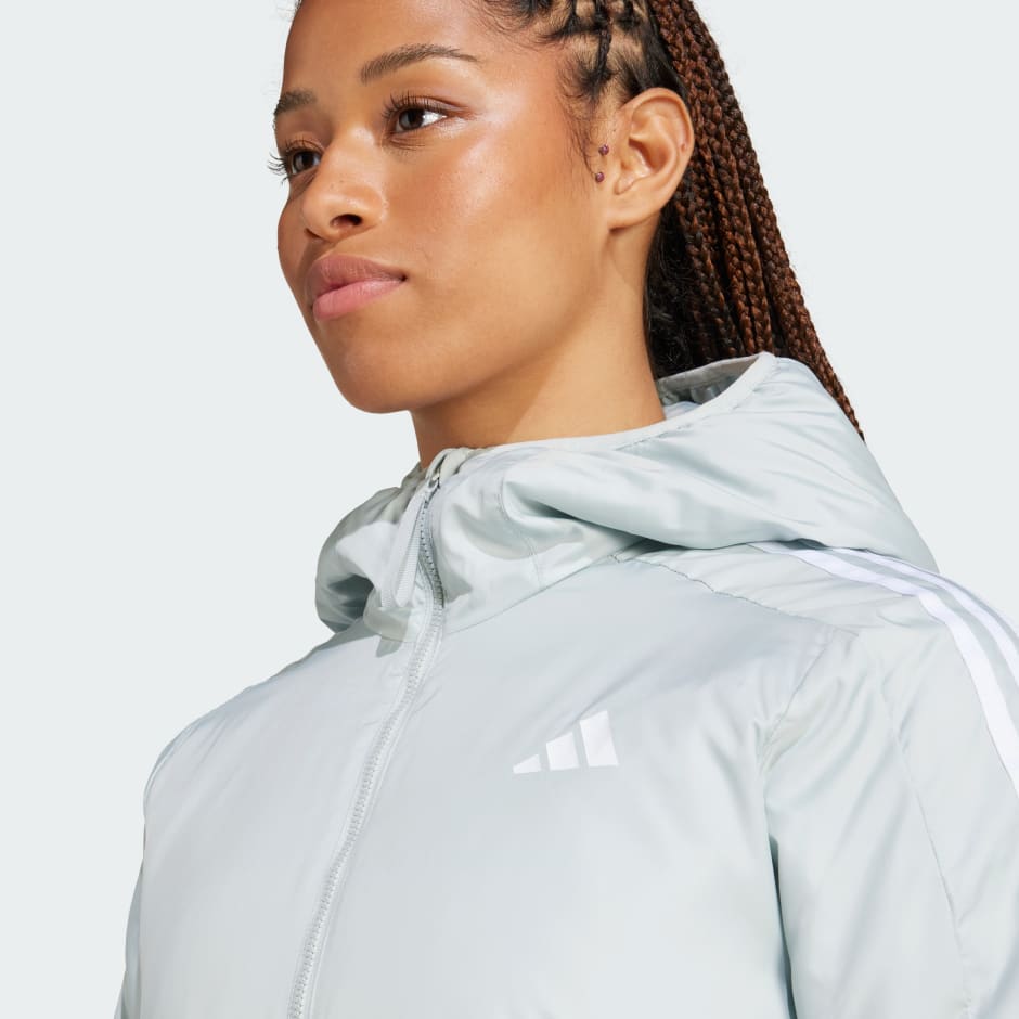 adidas Essentials 3-Stripes Insulation Hooded Jacket - Image 5