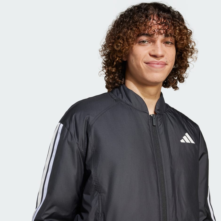 adidas Essentials 3-Stripes Insulated Bomber Jacket - Image 5