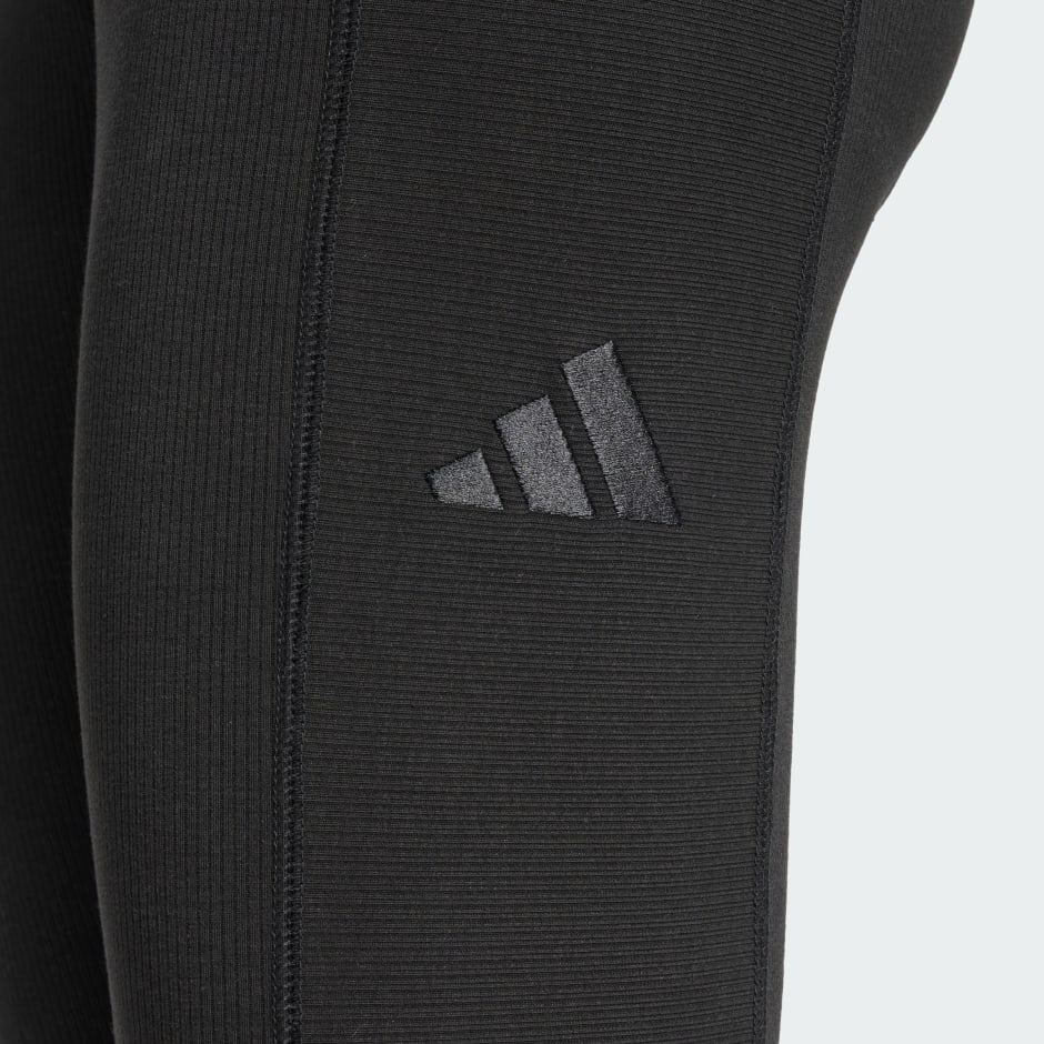 adidas ALL SZN Rib High-Waist 7/8 Leggings - Image 5