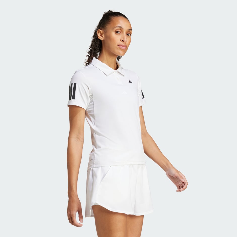 adidas Club Tennis Climacool 3-Stripes Polo Shirt - Image 3