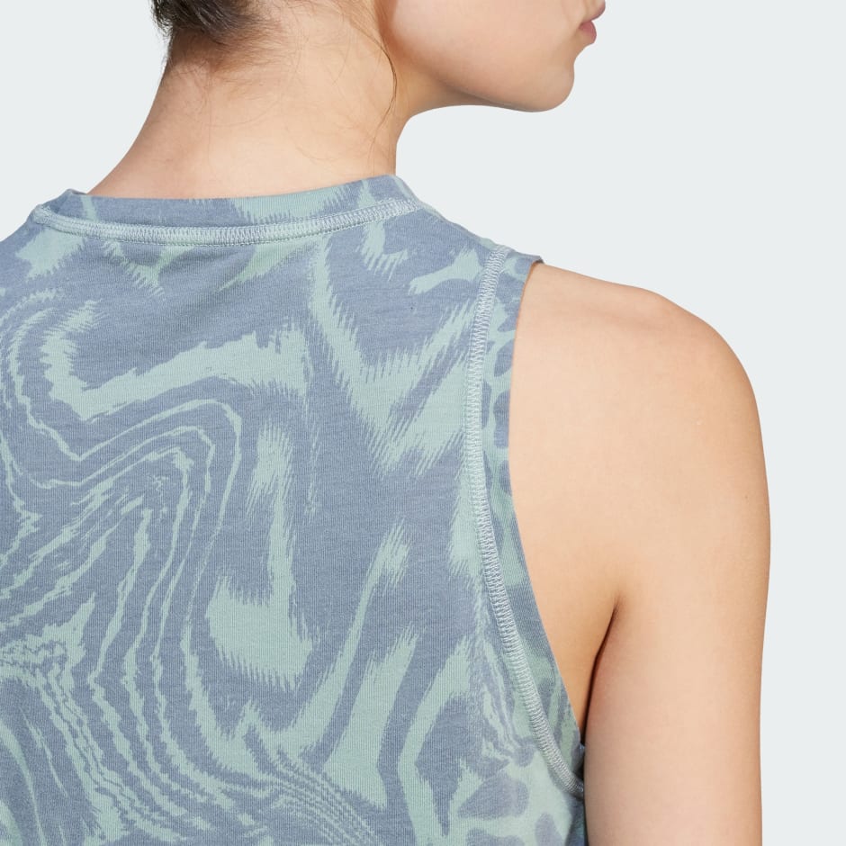 adidas Train Essentials Allover Print Workout Tank Top - Image 5