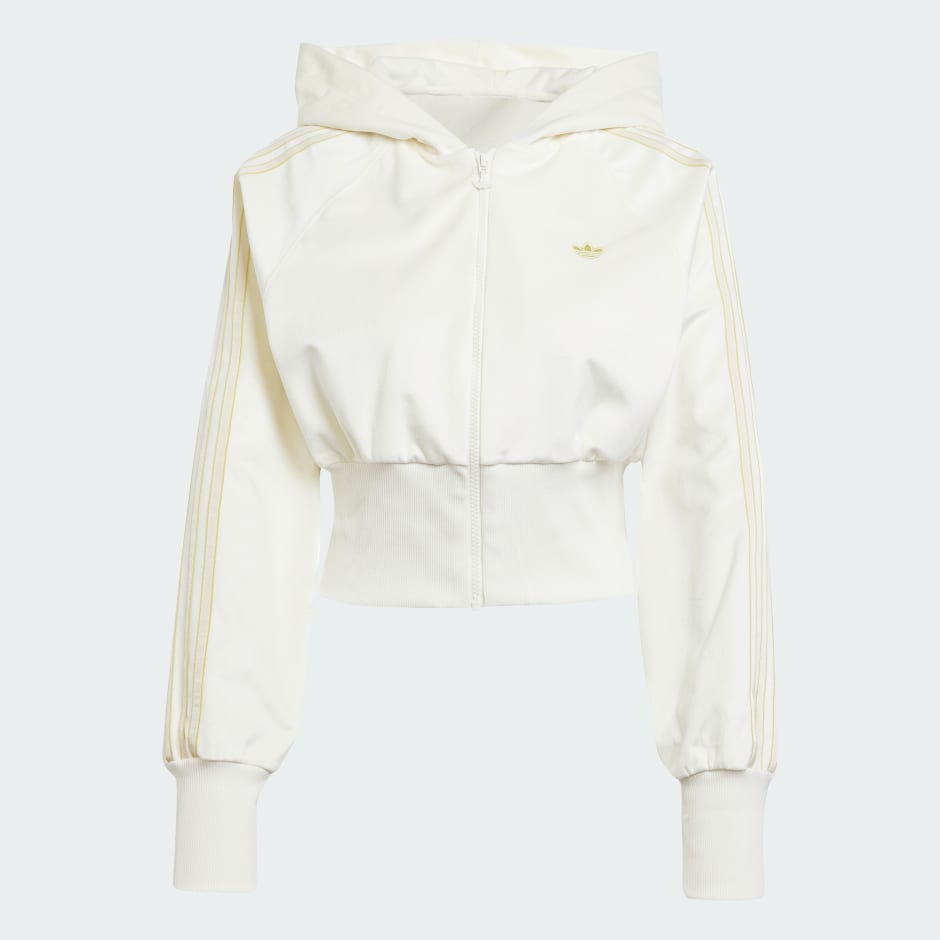 adidas Velour Zip Hoodie Track Top - Image 4