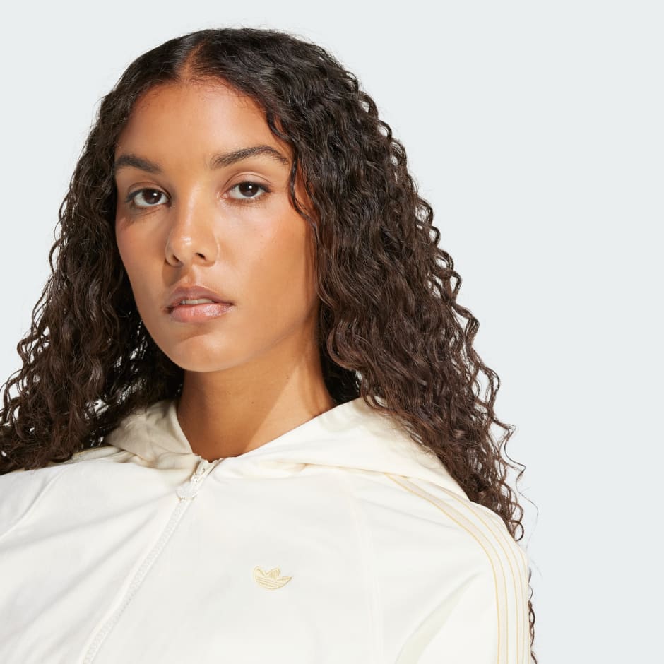 adidas Velour Zip Hoodie Track Top - Image 5