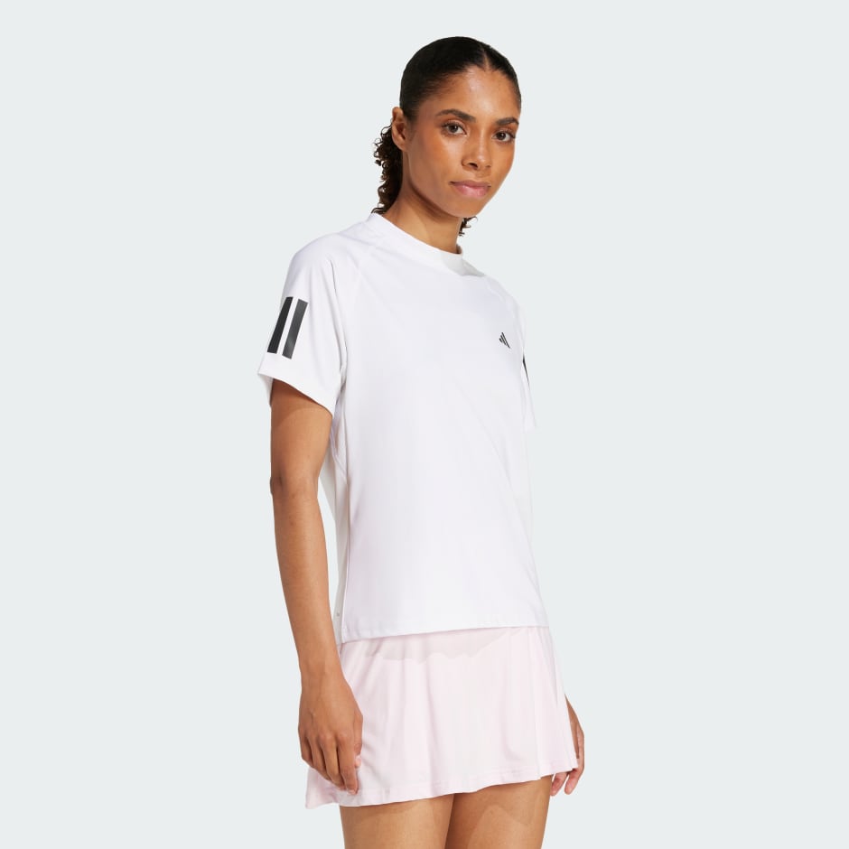 adidas Club 3-Stripes Tennis Climacool Tee - Image 3