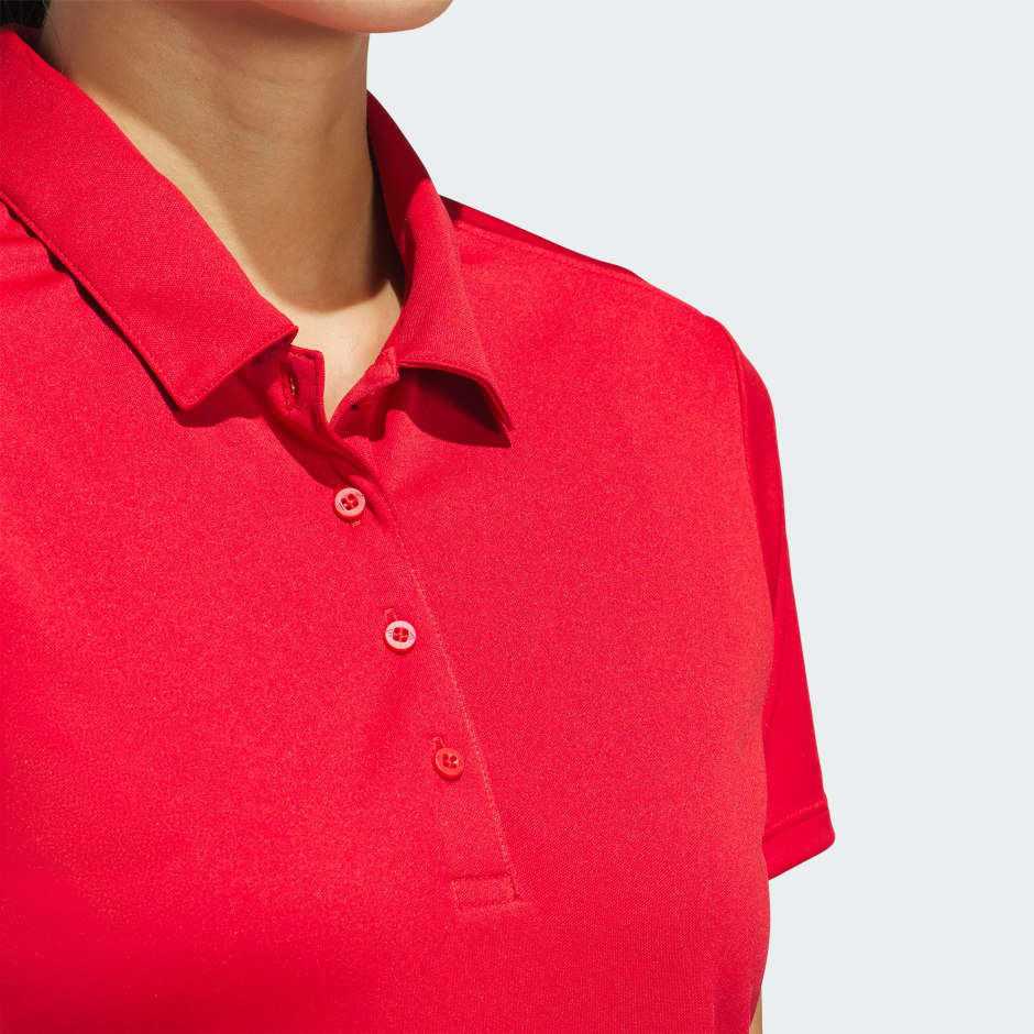 adidas Women's Solid Performance Short Sleeve Polo Shirt - Image 5
