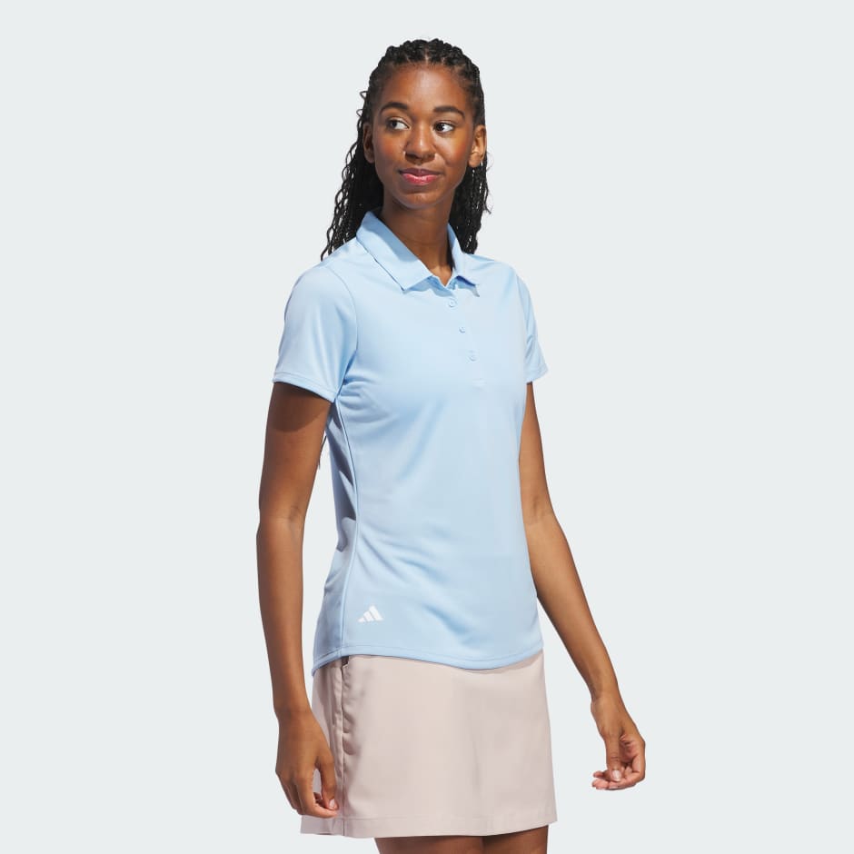 adidas Women's Solid Performance Short Sleeve Polo Shirt - Image 3