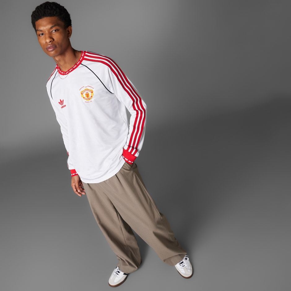 adidas Manchester United '91 Away Long Sleeve Jersey - Image 4